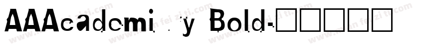 AAAcademiury Bold字体转换
